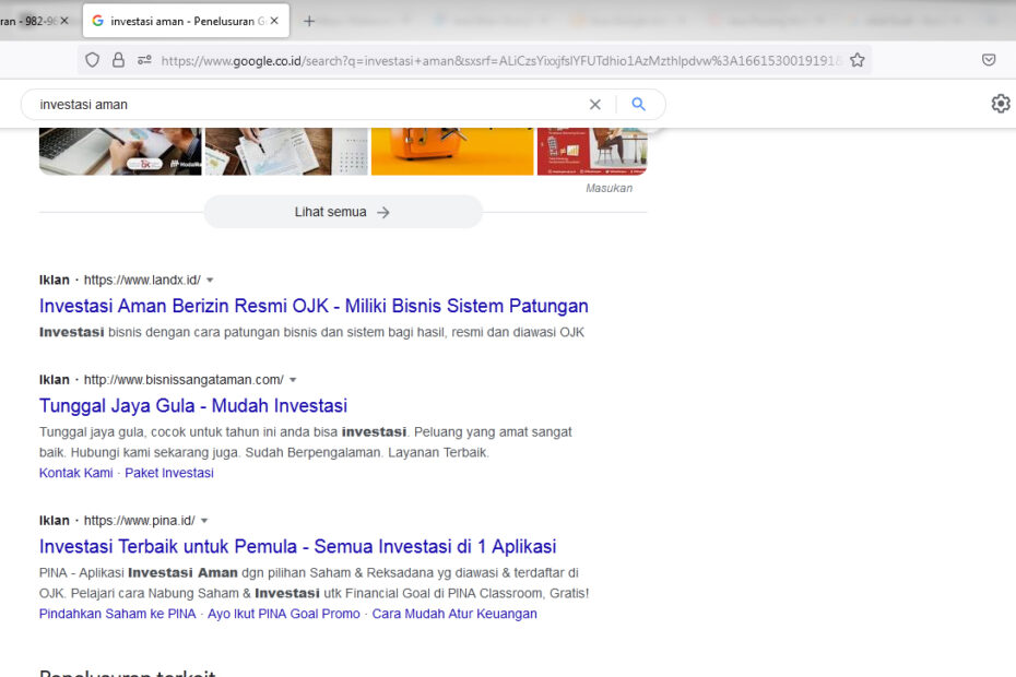 Jasa Google Ads Investasi Online